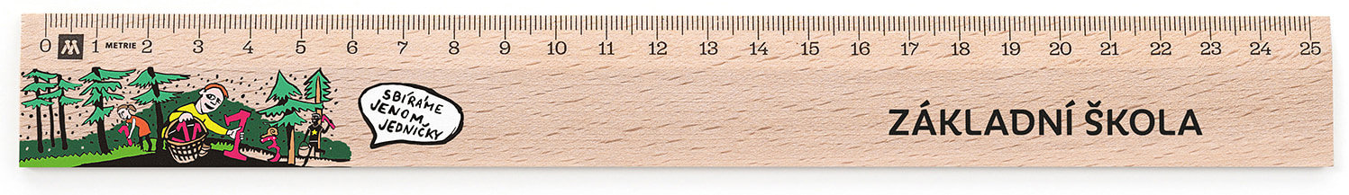 METRIE Didakt M07 drevené, zbierame jednotky, 25 cm