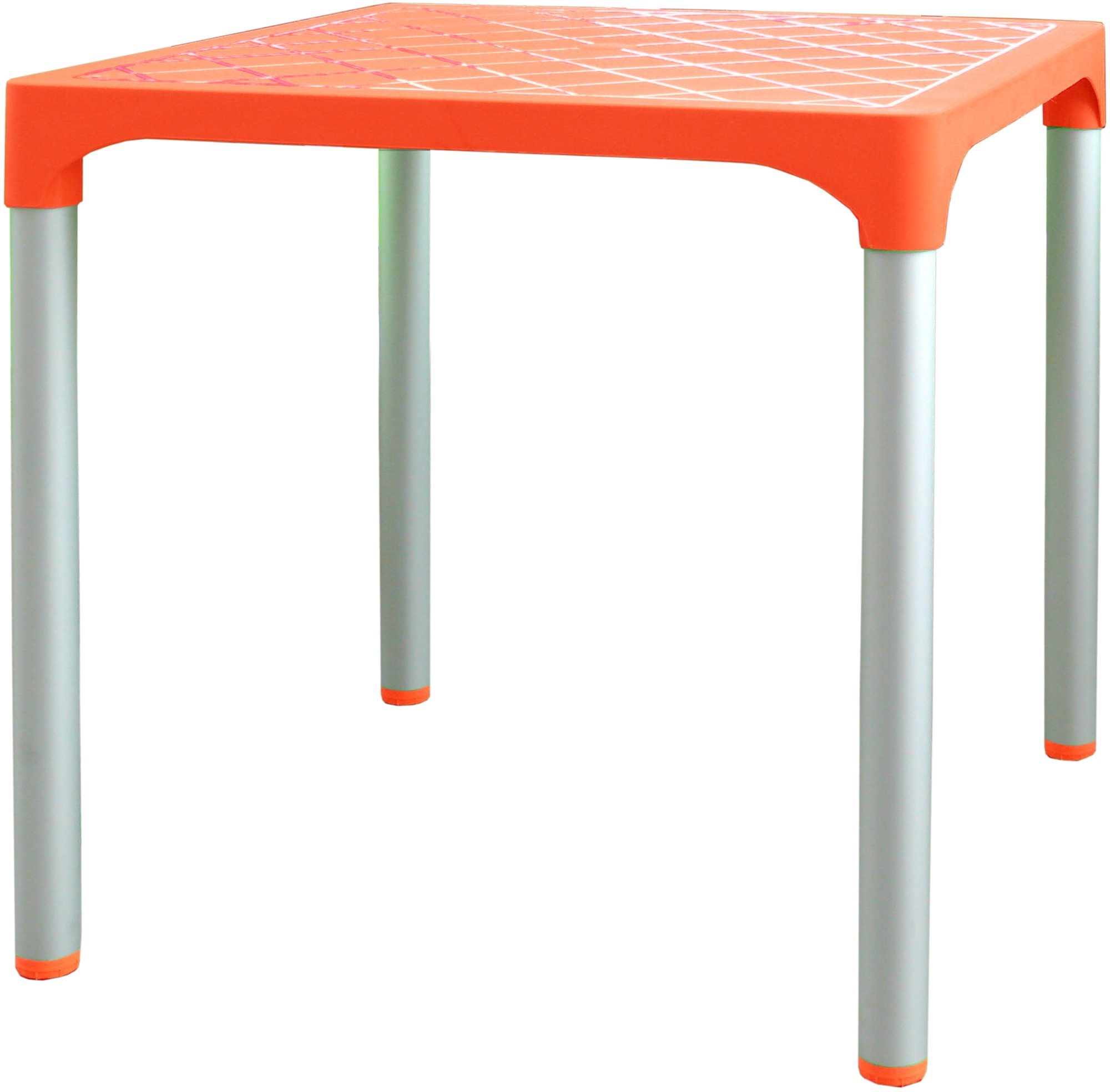 MEGA PLAST VIVA 72 × 72 × 72 cm, AL nohy, oranžový