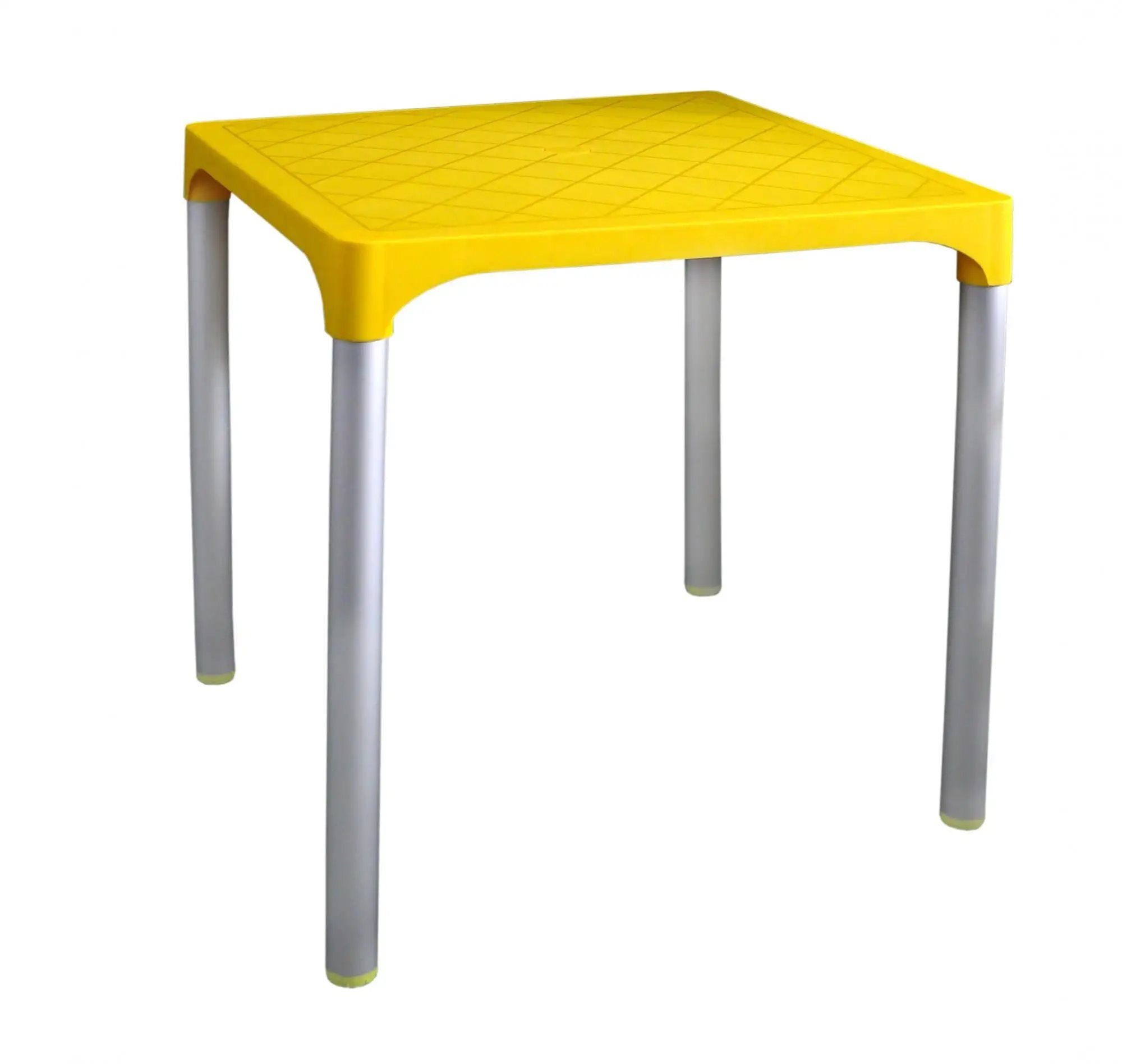 MEGA PLAST VIVA 72 × 72 × 72 cm, AL nohy, žltý