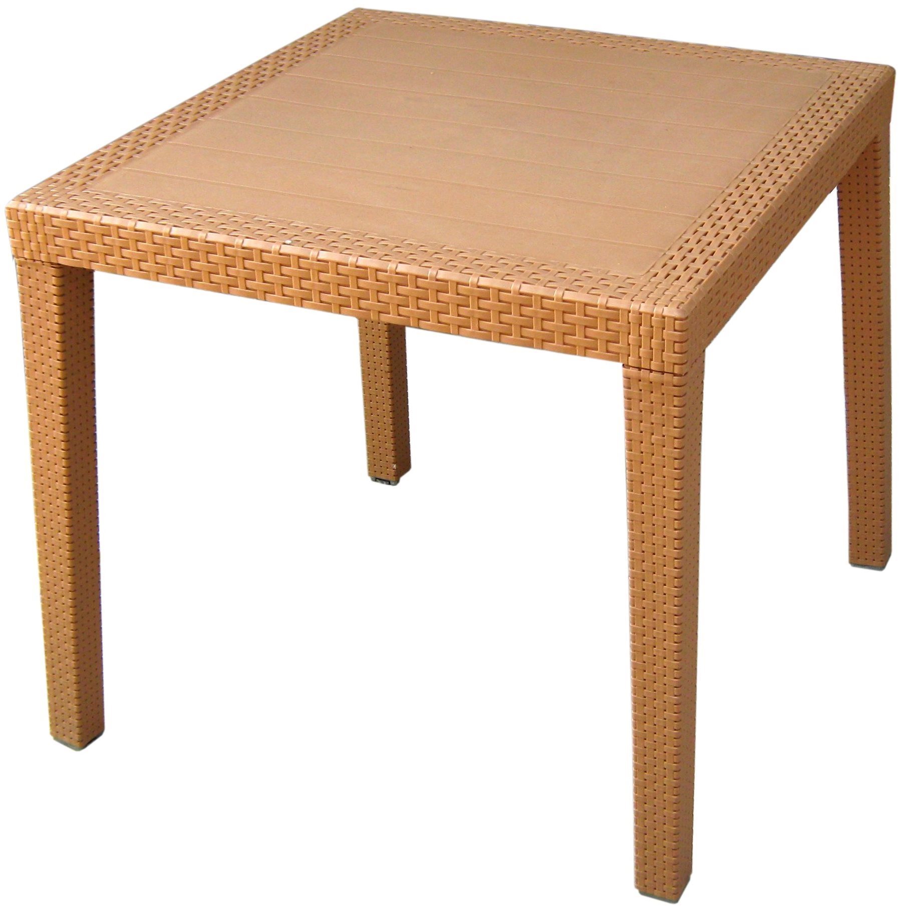 MEGAPLAST RATAN LUX 73 × 75,5 × 75,5 cm, polyratan, oker