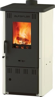 Alfa Plam ELITA 2*CV ECO, béžové 6,5 kW, dymovod 120 mm