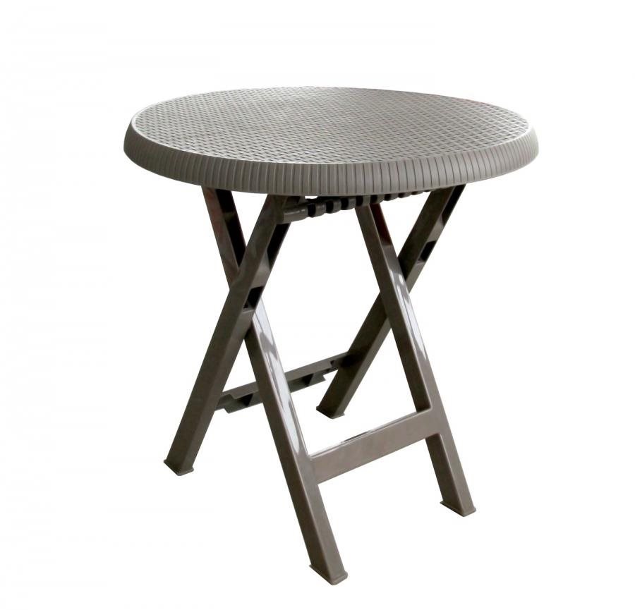 MEGA PLAST Záhradný stôl TEO 70 cm, cappucino