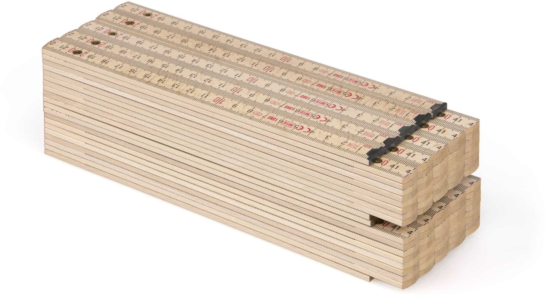METRIE Block 72 skladací meter 2 m, prírodný, 10 ks