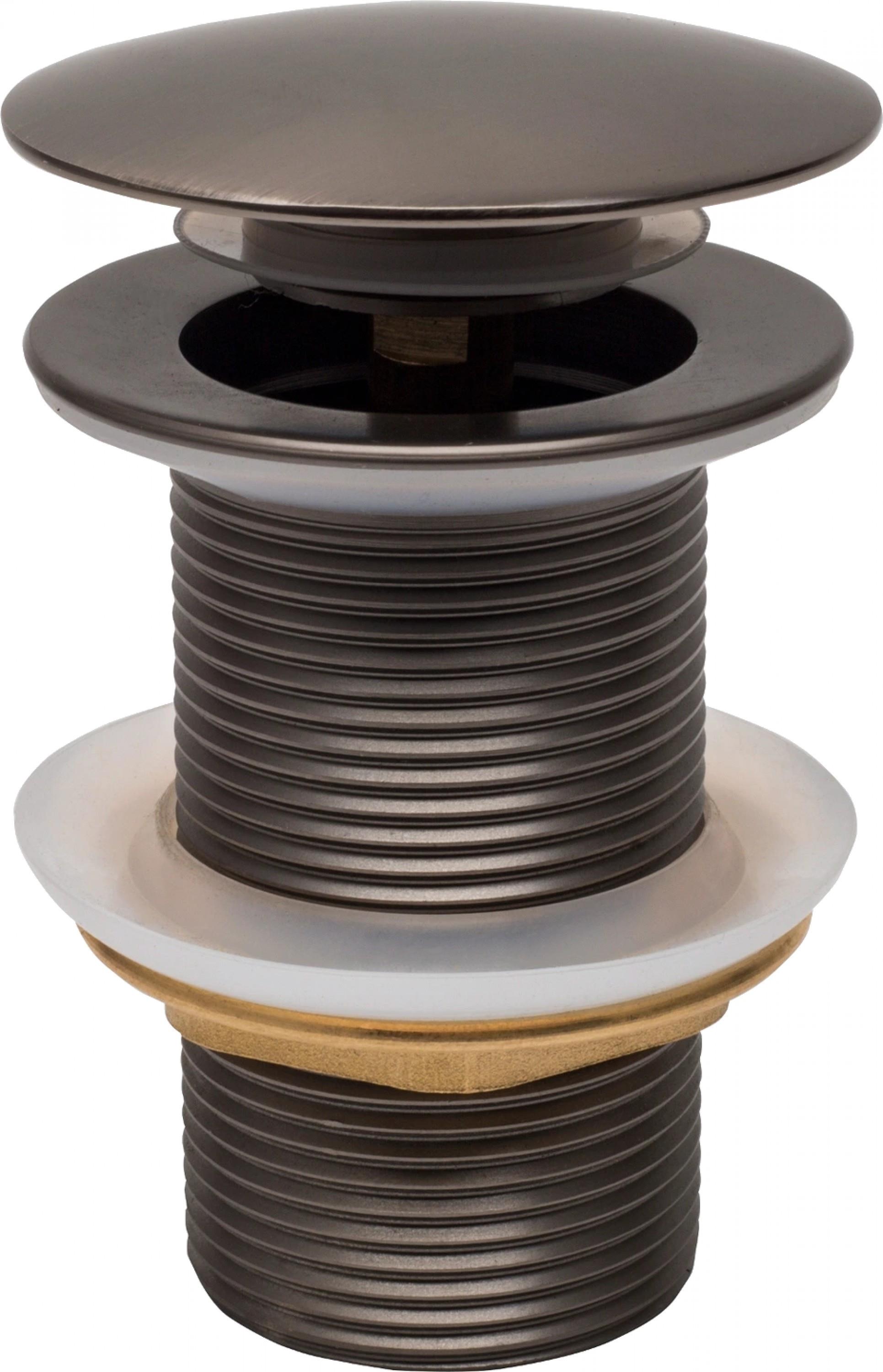 MEXEN Zátka klik-klak bez prepadu okrúhla, grafit