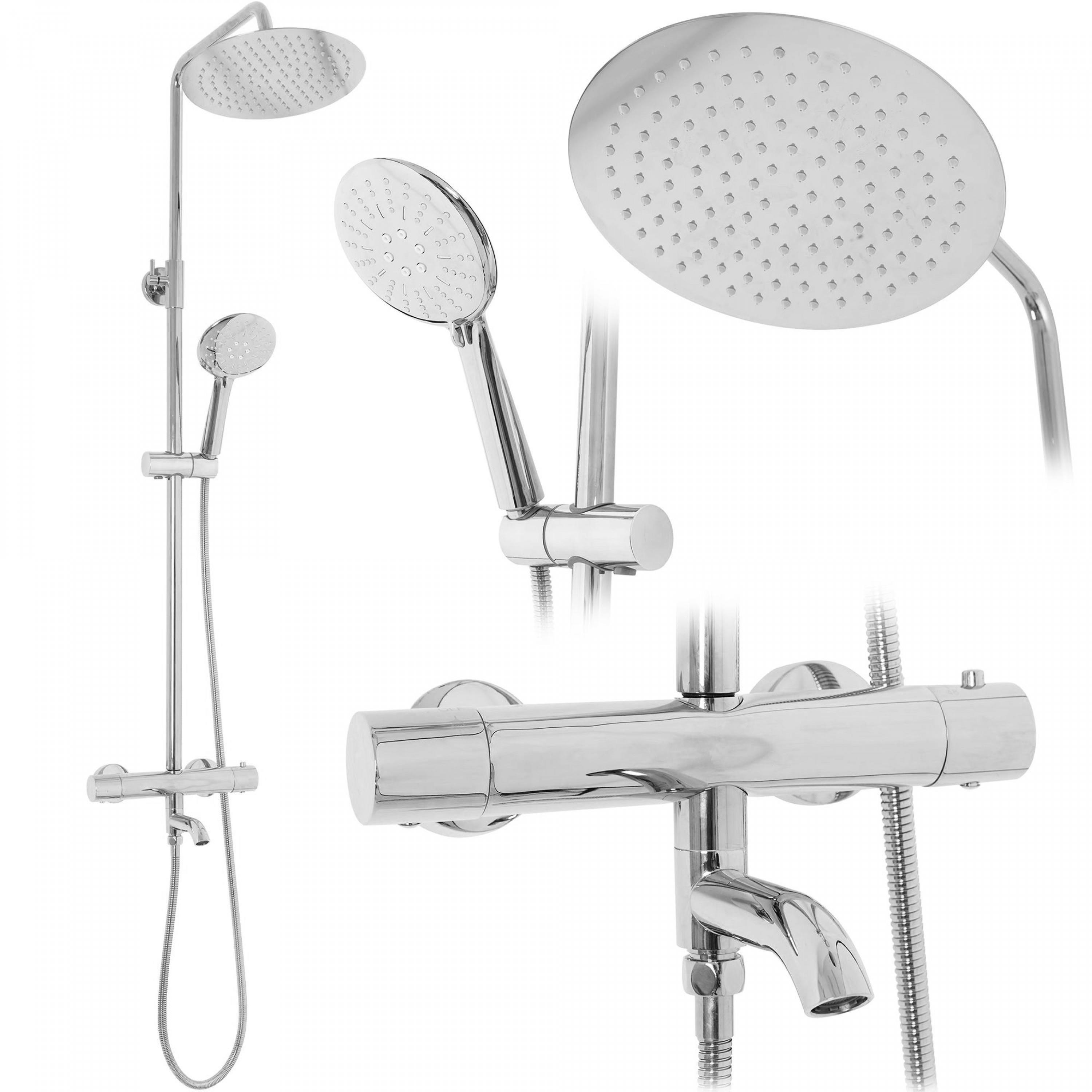 REA Lungo Sprchový set s batériou 150 mm, chróm (REA-P6607)
