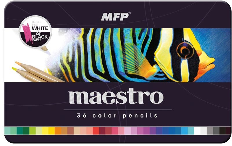 MFP Maestro kovová krabička 36 farieb