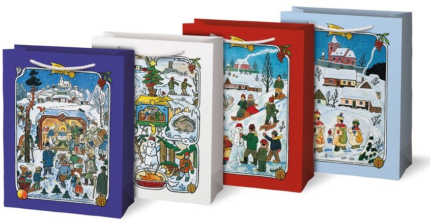 MFP vianočná M LADA, 190 × 250 × 90 mm – 1 ks (mix motívov)