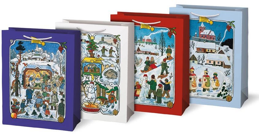 MFP vianočná L LADA, 260 × 340 × 140 mm – 1 ks (mix motívov)