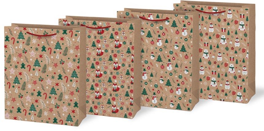 MFP vianočná L LUX KRAFT V12, 260 × 320 × 138 mm – 1 ks (mix motívov)