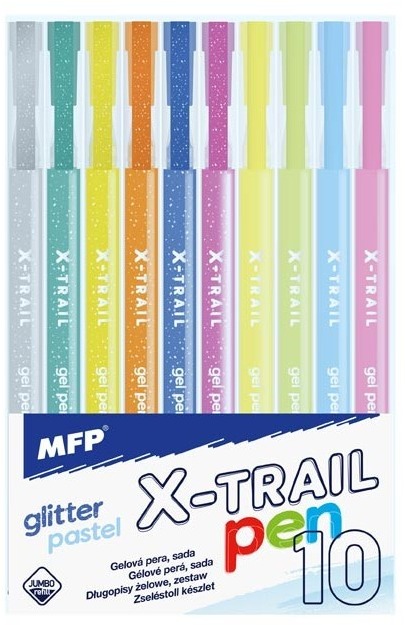 MFP X-trail GLITTER + PASTEL – súprava 10 ks