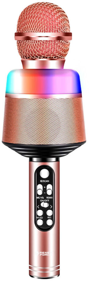 MG Sing Pro Bluetooth karaoke mikrofón s reproduktorom, ružový