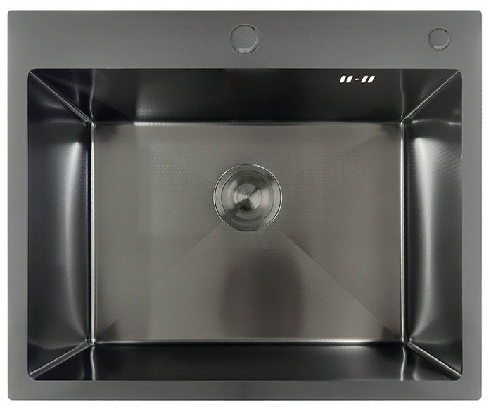 MIXXUS MH6050 Decor Graphite Nerezový drez so sifónom, grafitový