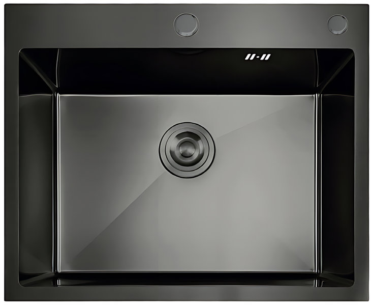 MIXXUS MH5843 Decor Graphite Nerezový drez so sifónom, grafitový