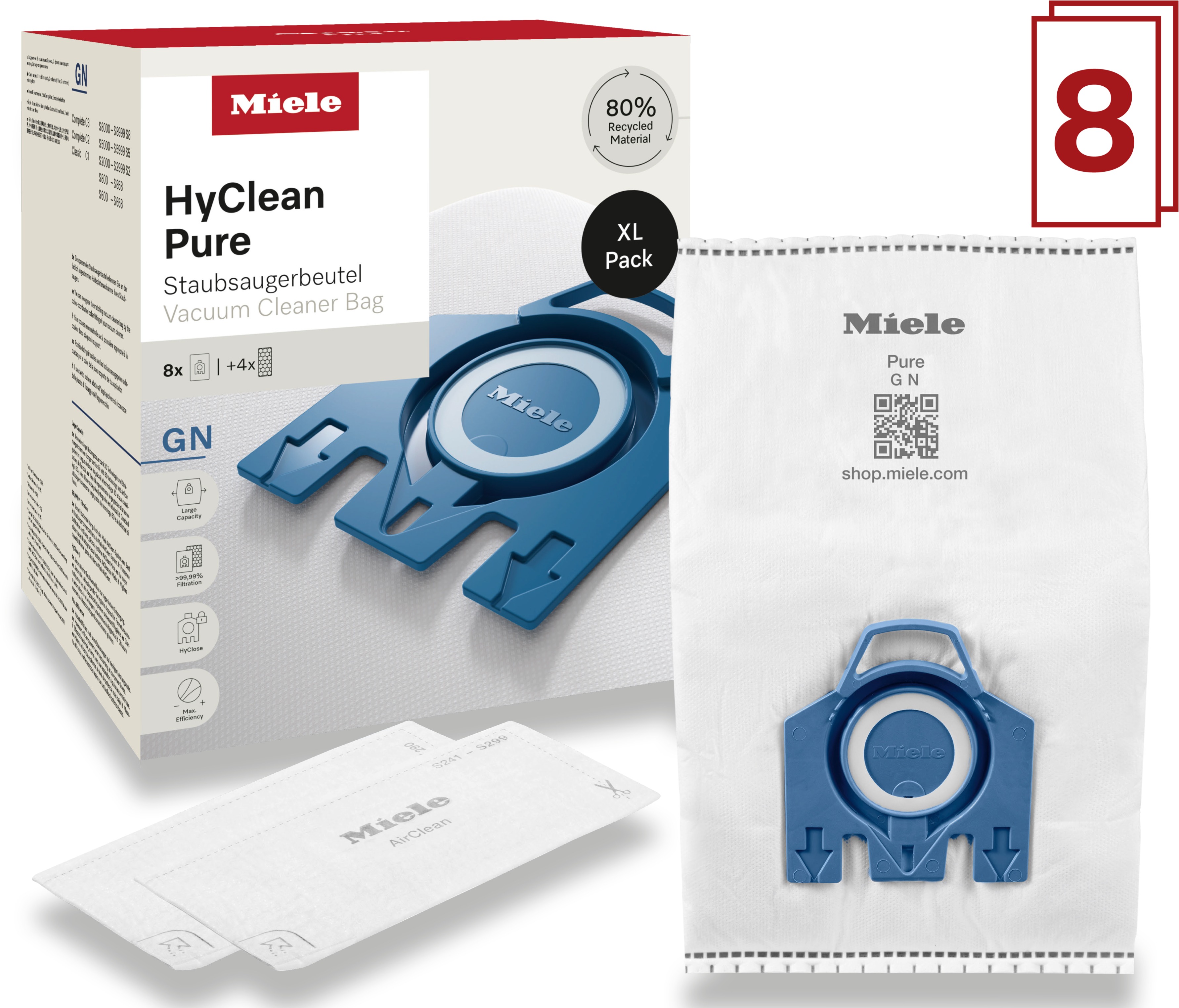 Miele HyClean Pure GN XL – 8ks