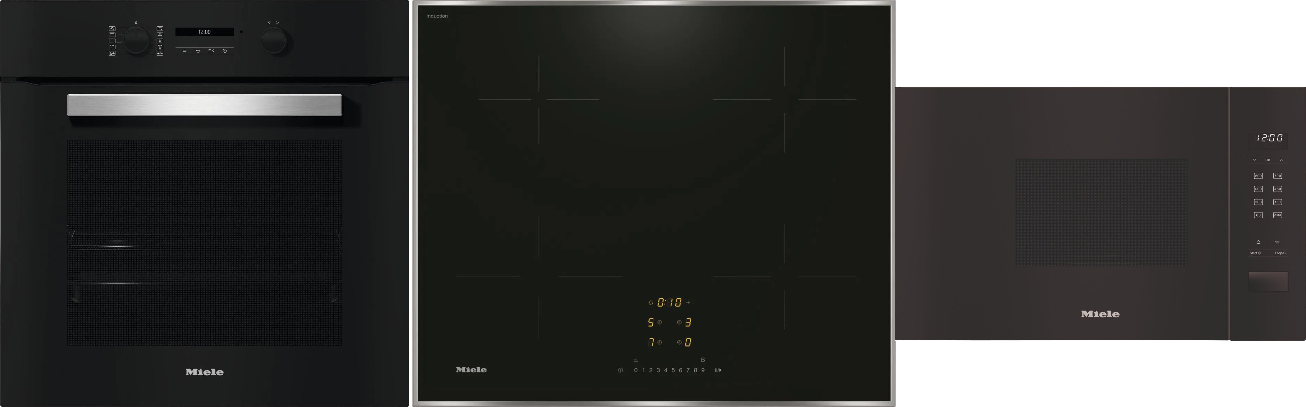 MIELE H 2467 B Active + MIELE KM 7361 FR + MIELE M 2230 SC