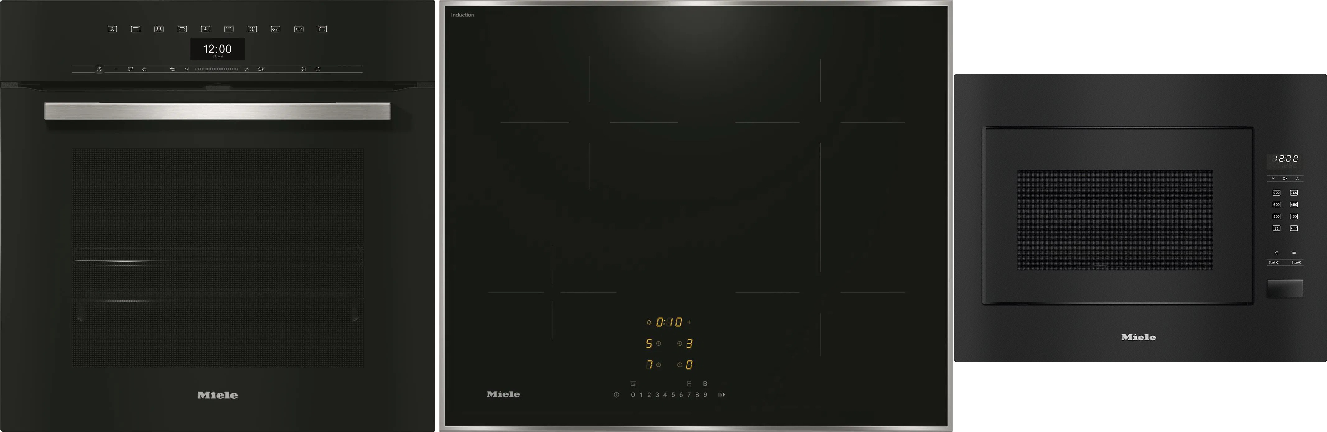 MIELE DGC 7351 Black Line + MIELE KM 7363 FR + MIELE M 2240 SC OBSW