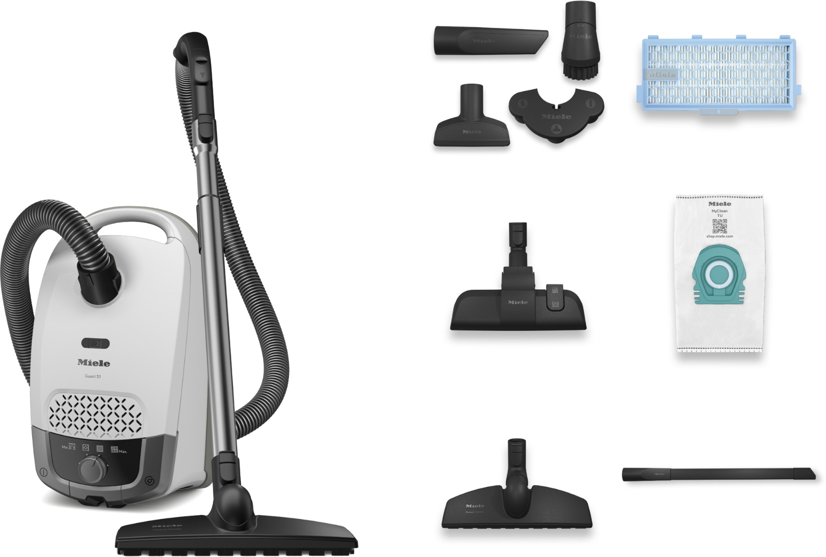 Miele Guard S1 Parquet Flex Briliantová biela