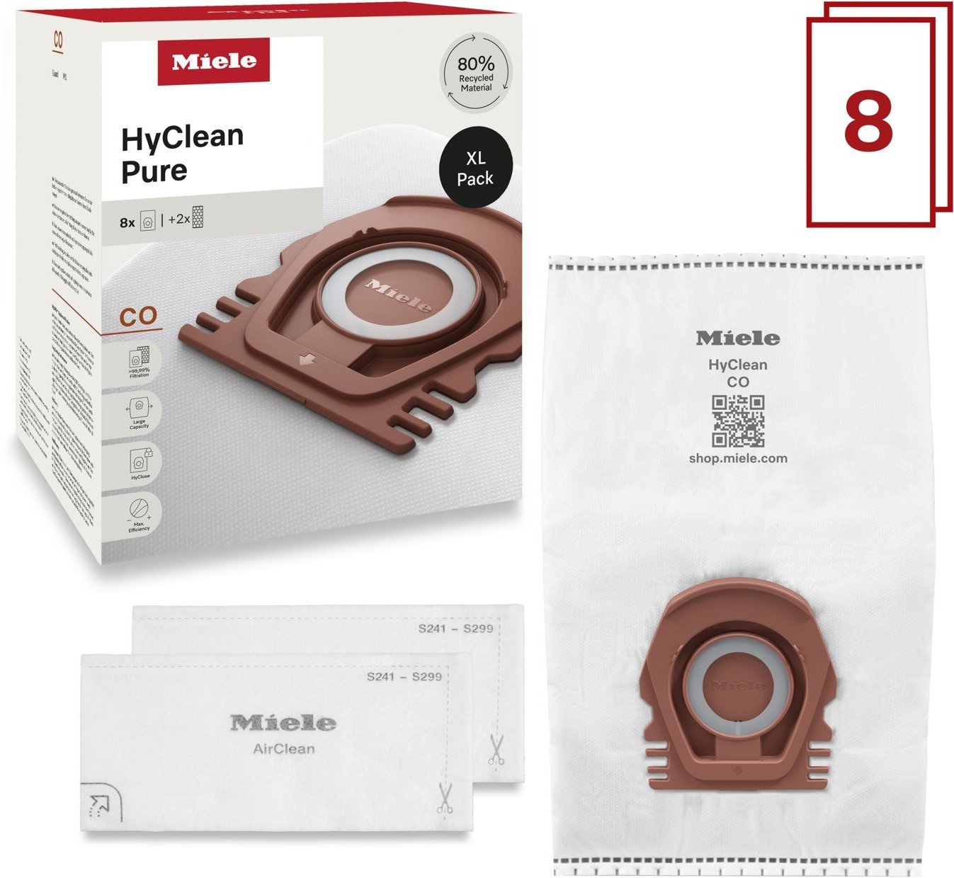 MIELE Allergy HyClean Pure CO XL 8 ks