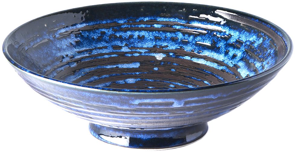 Made In Japan Servírovacia misa Copper Swirl 25 cm 0,9 l