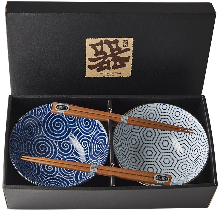Made In Japan Súprava misiek Honeycomb s paličkami 400 ml 2 ks