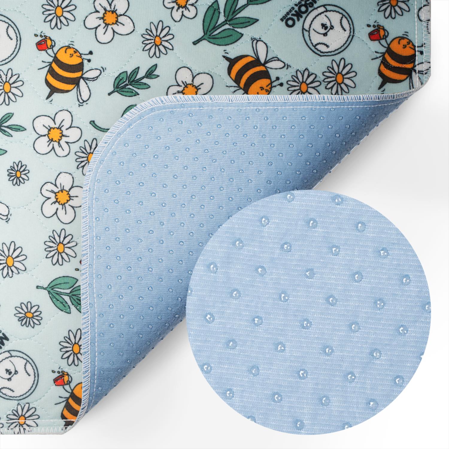 MISOKO & CO podložka pre psov – potlač včielky 80 × 140 cm