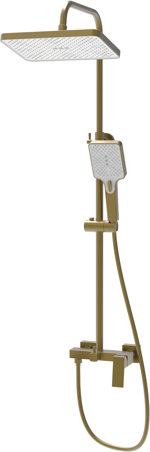 MIXXUS Sprchový stĺp s batériou Premium Gaudi 003J, zlatý