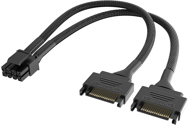 AKASA – Dual SATA na 8-pin CPU Power Adapter Cable/AK-CBPW33-15