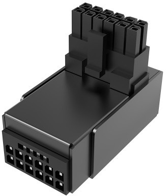 AKASA - G-Nexus P16 Plus, 90 Degree 12 V-2X6 Adapter/AK-CBPW34-BK