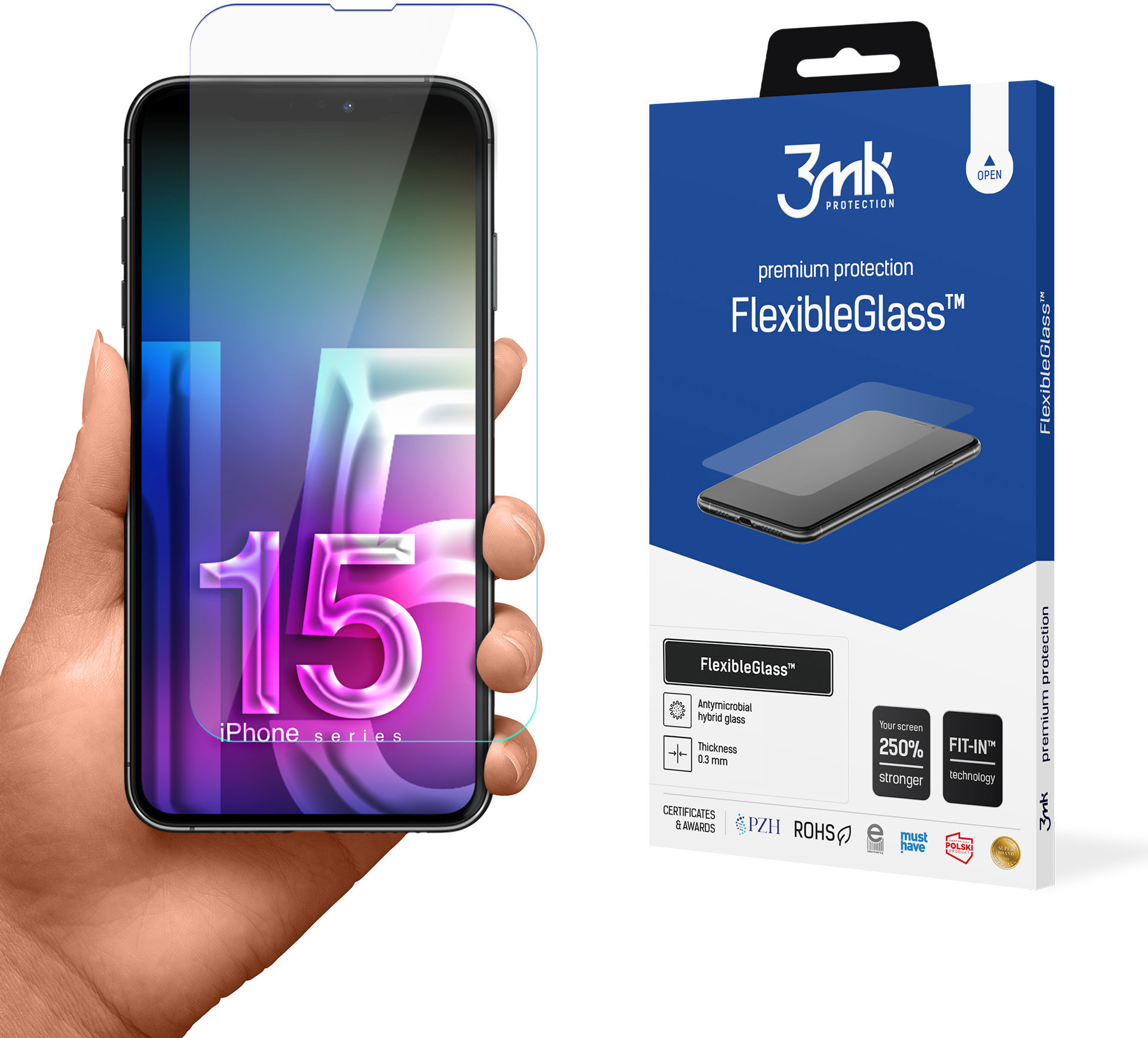 3MK FlexibleGlass pre Apple iPhone 15
