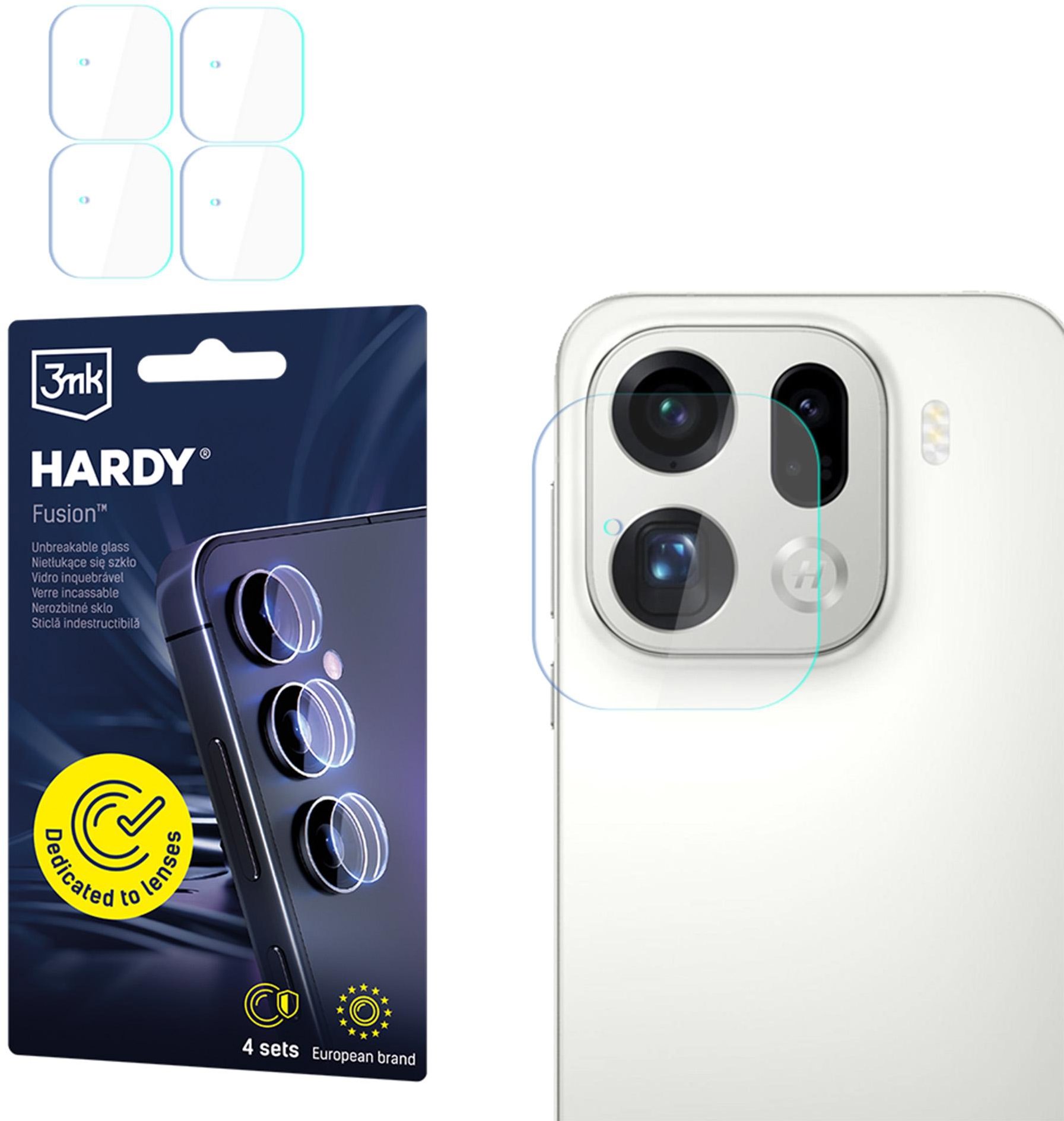 3MK hybridné sklo HARDY Fusion Lens Protection pre Google Pixel 11 (4 ks)