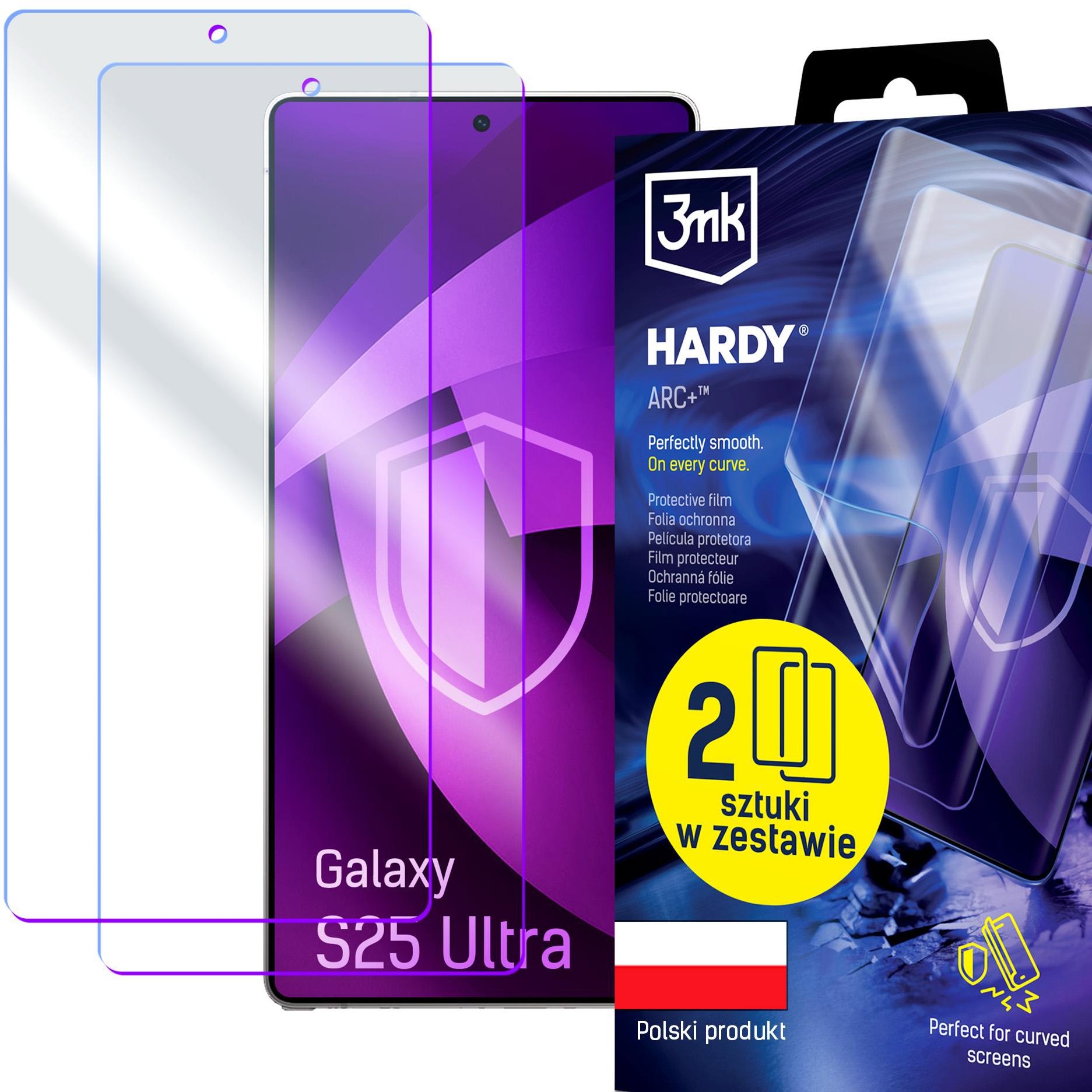 3MK Hardy ARC+ pre Samsung Galaxy S25 Ultra (2 ks)