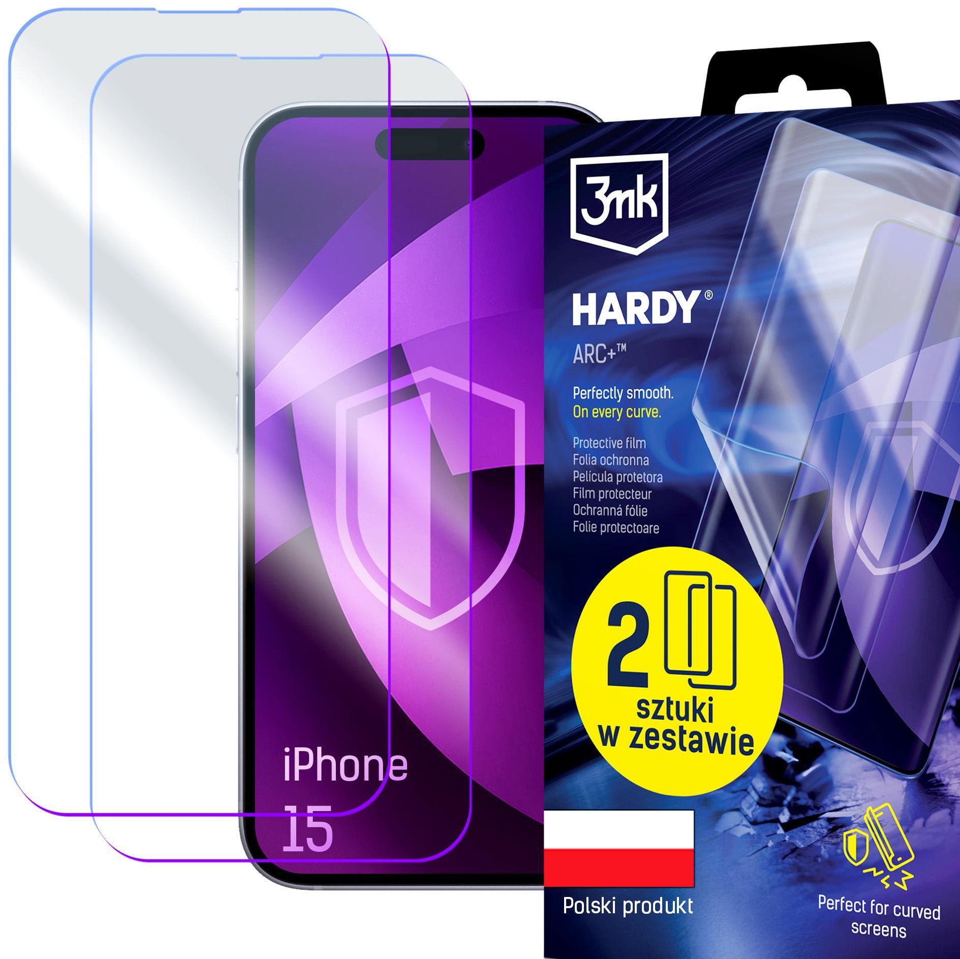 3MK Hardy ARC+ pre Apple iPhone 15 (2 ks)