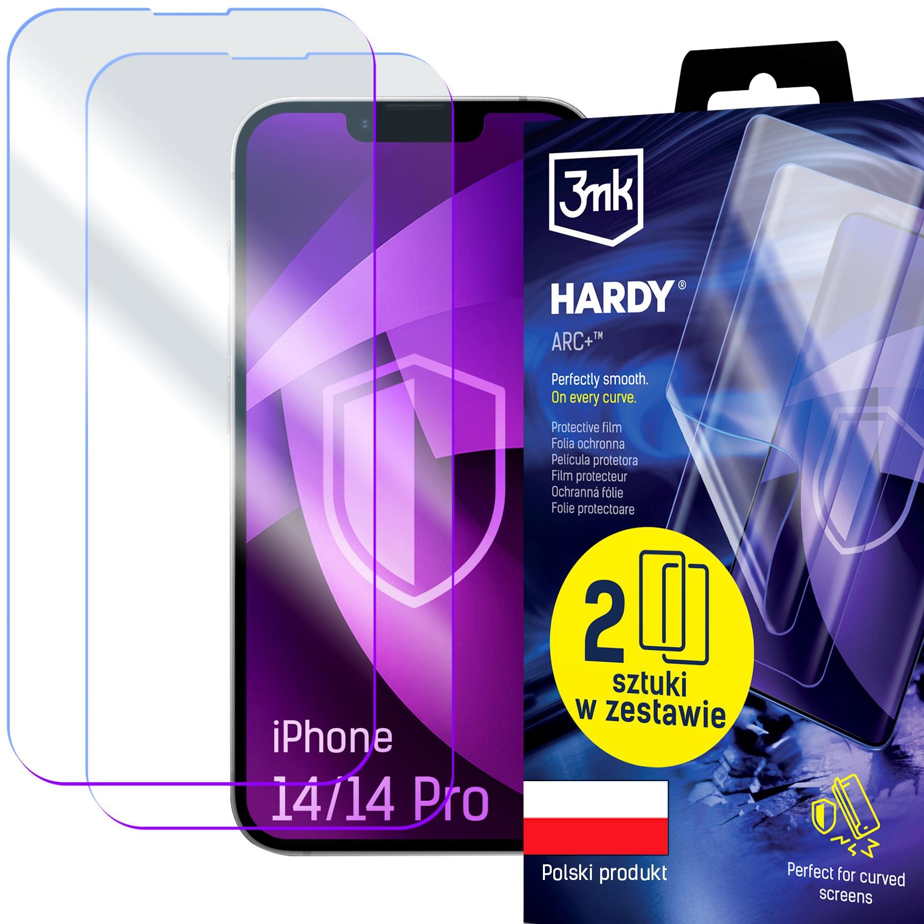 3MK Hardy ARC+ pre Apple iPhone 14/14 Pro (2 ks)