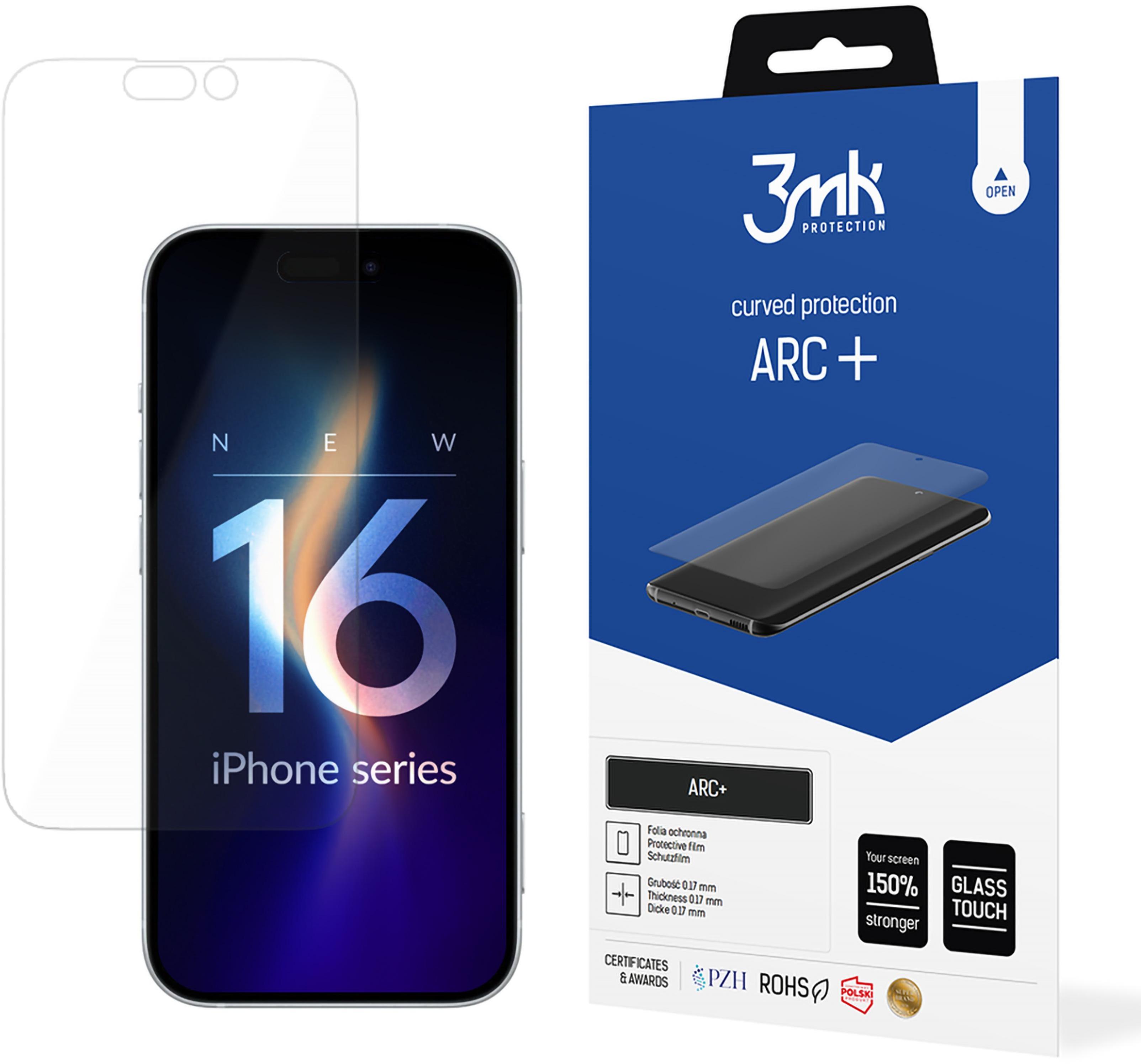 3MK ochranná fólia ARC+ pre Apple iPhone 16 Plus