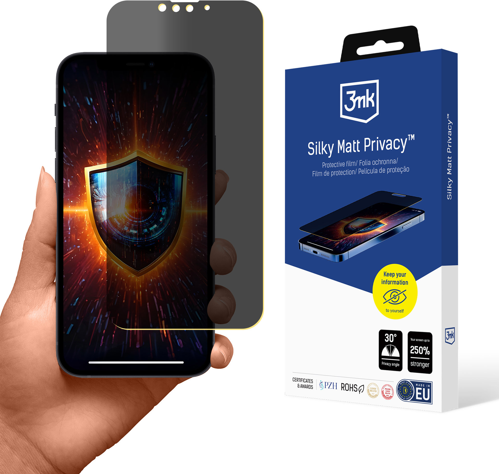 3mk Silky Matt Privacy pre Apple iPhone 13/13 Pro