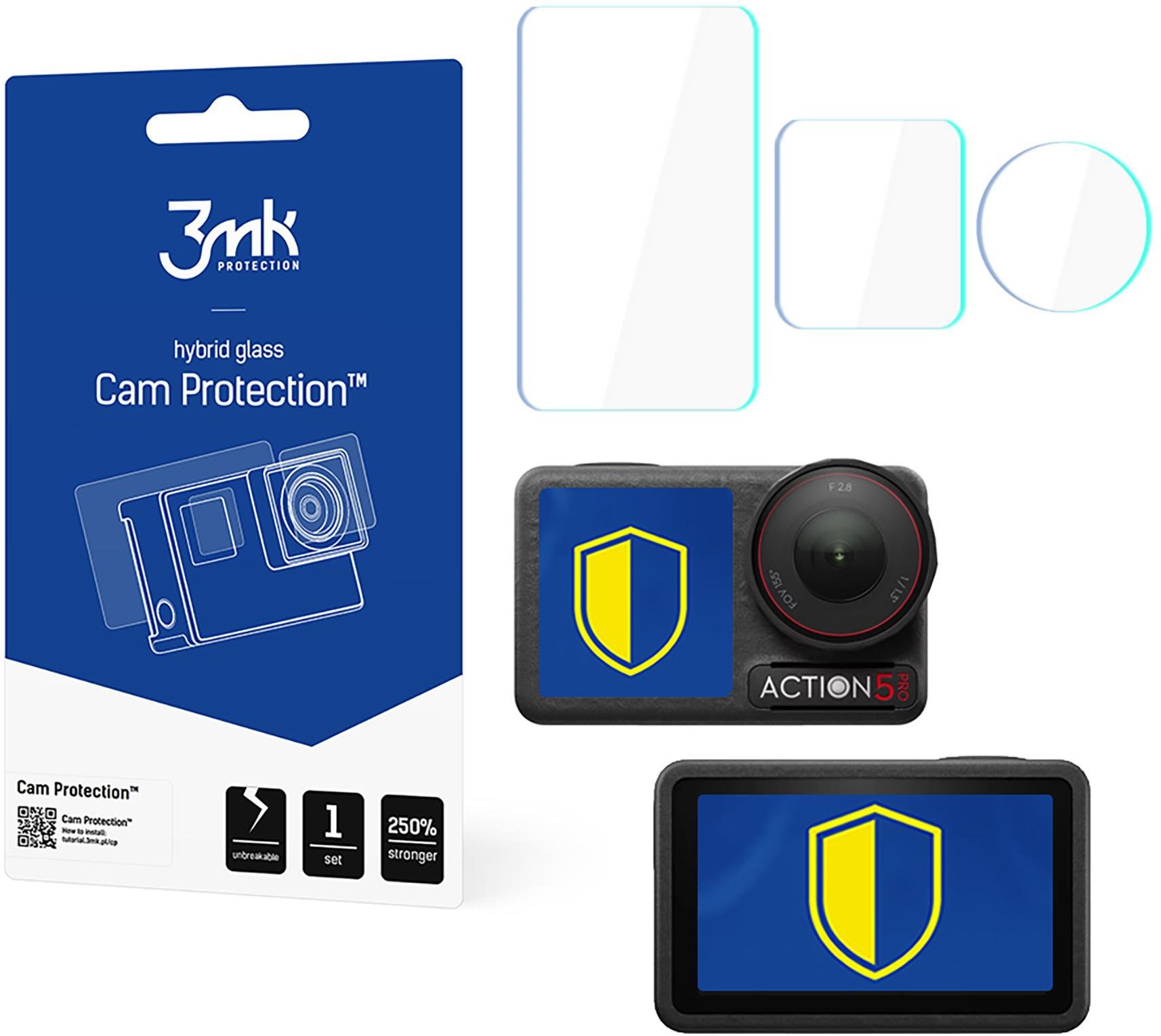 3MK Cam Protection na DJI Osmo Action 5 Pro