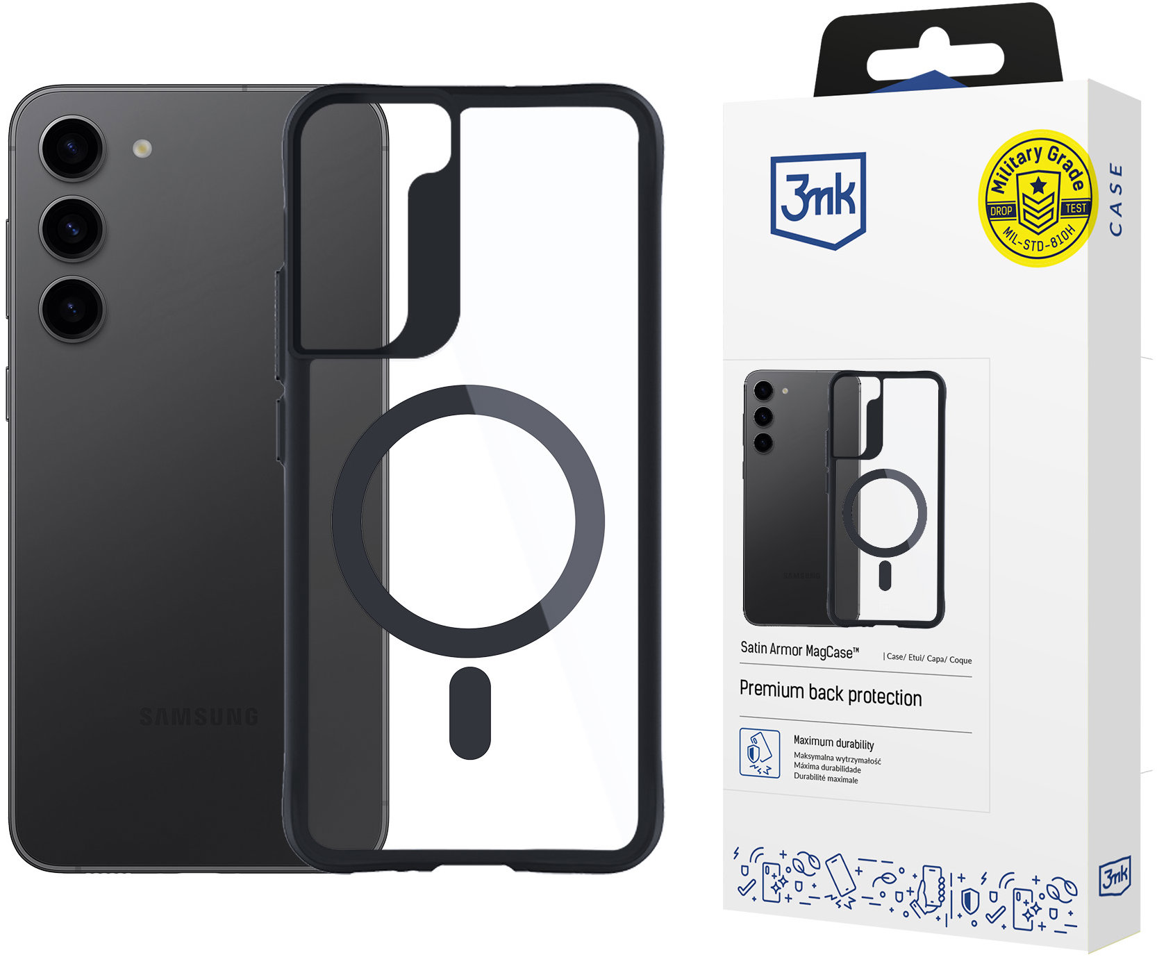 3MK Satin Armor MagCase pre Samsung Galaxy S23 5G