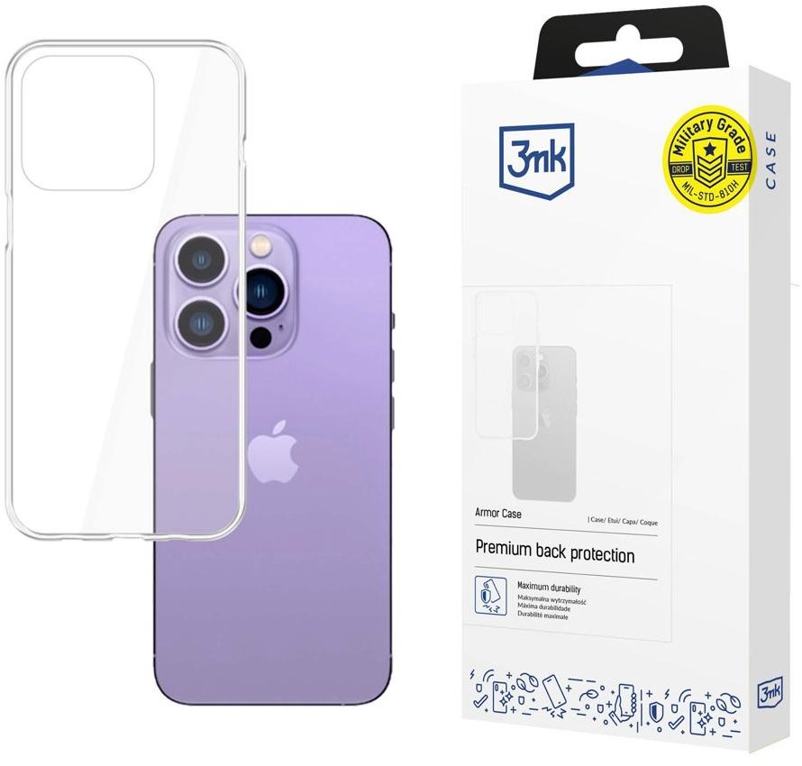 3MK Armor case pre Apple iPhone 14 Pro, číry