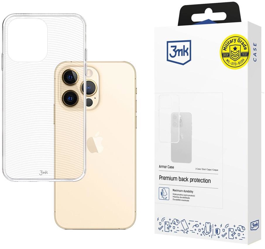 3MK Armor case pre Apple iPhone 13 Pro, číry