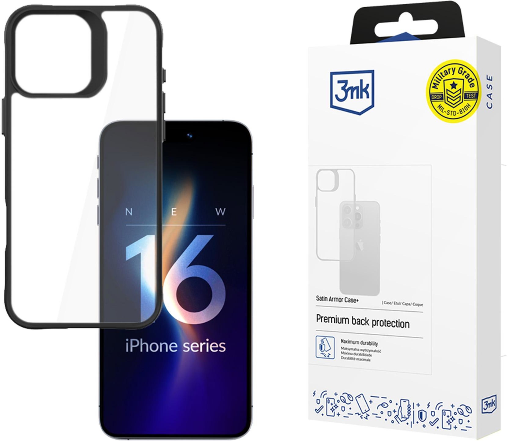 3MK Satin Armor Case+ na Apple iPhone 16 Pro Max