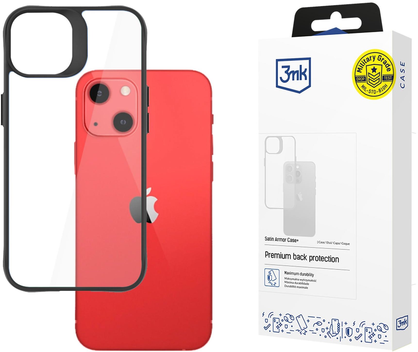 3MK Satin Armor Case+ na Apple iPhone 13