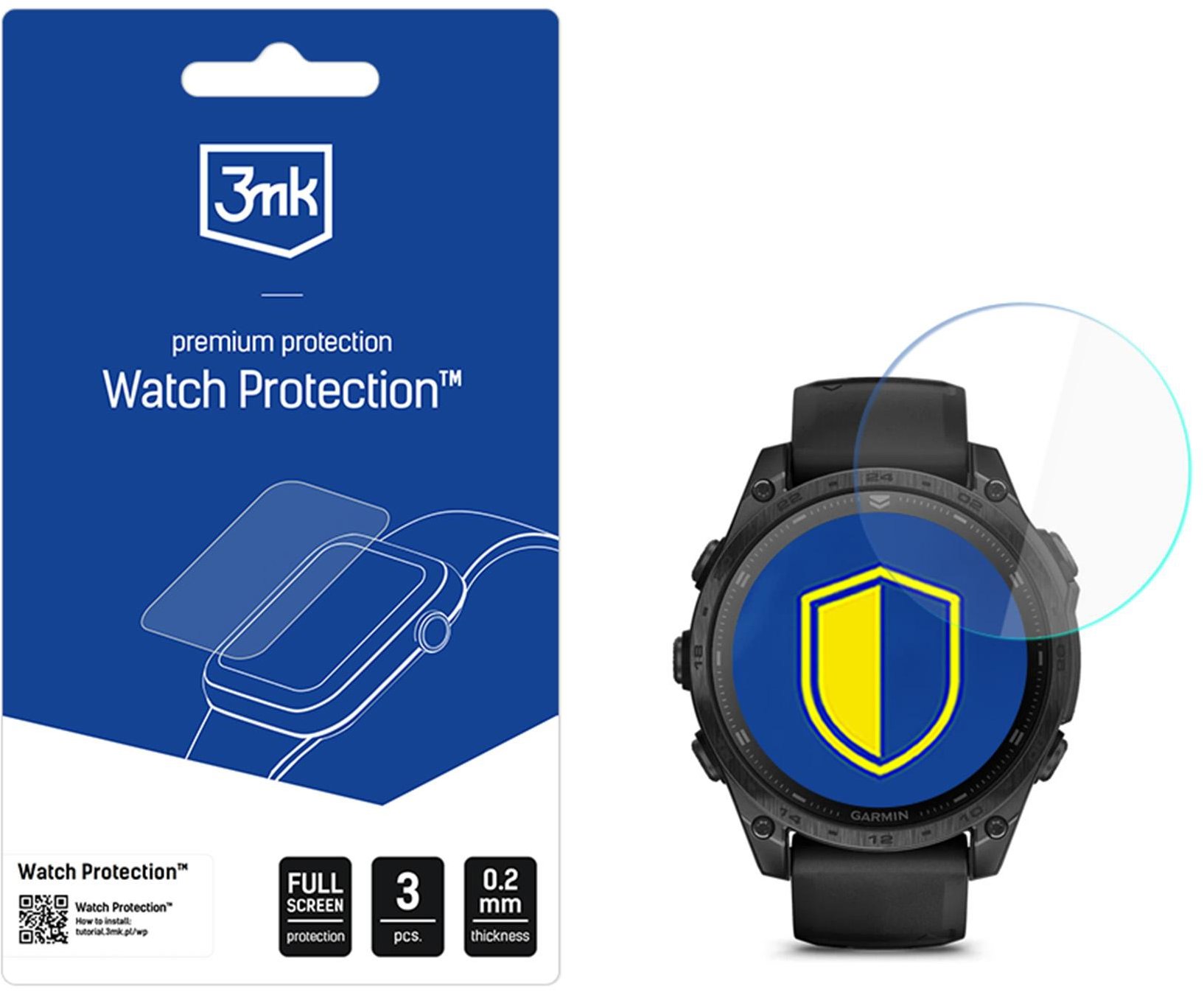 3MK Watch Protection FlexibleGlass na Garmin Tactix 8 47 mm