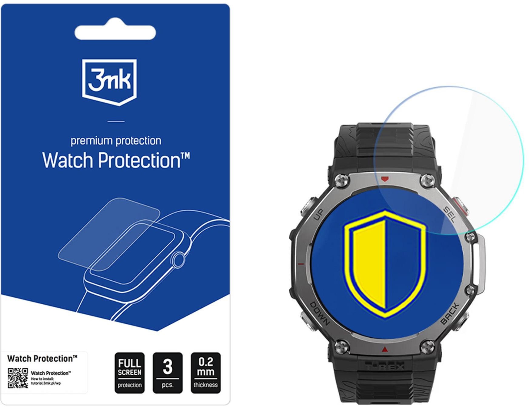 3mk Watch Protection FlexibleGlass na Amazfit T Rex 3