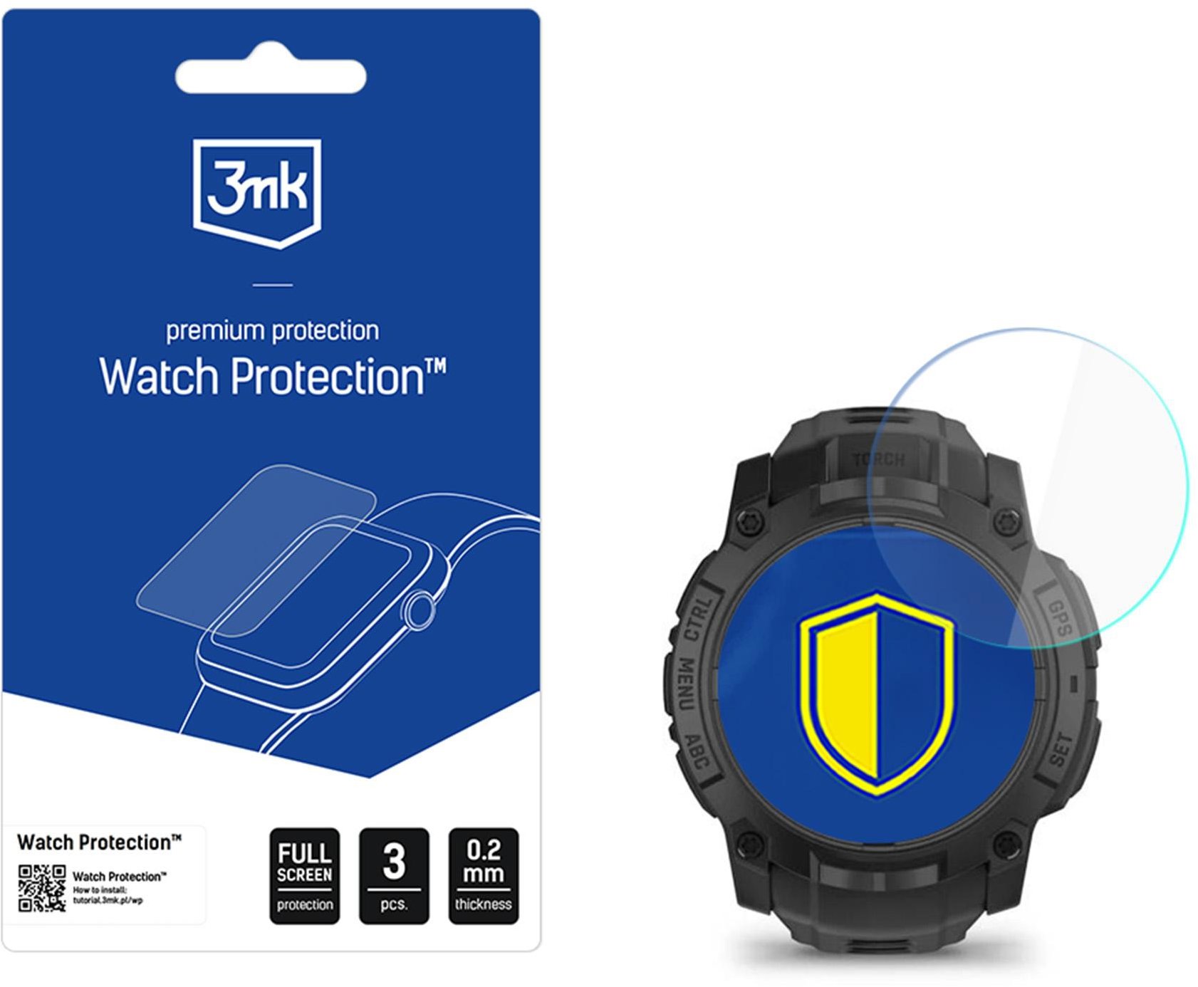 3mk Watch Protection FlexibleGlass na Garmin Instinct 3 Tactical Edition 50 mm