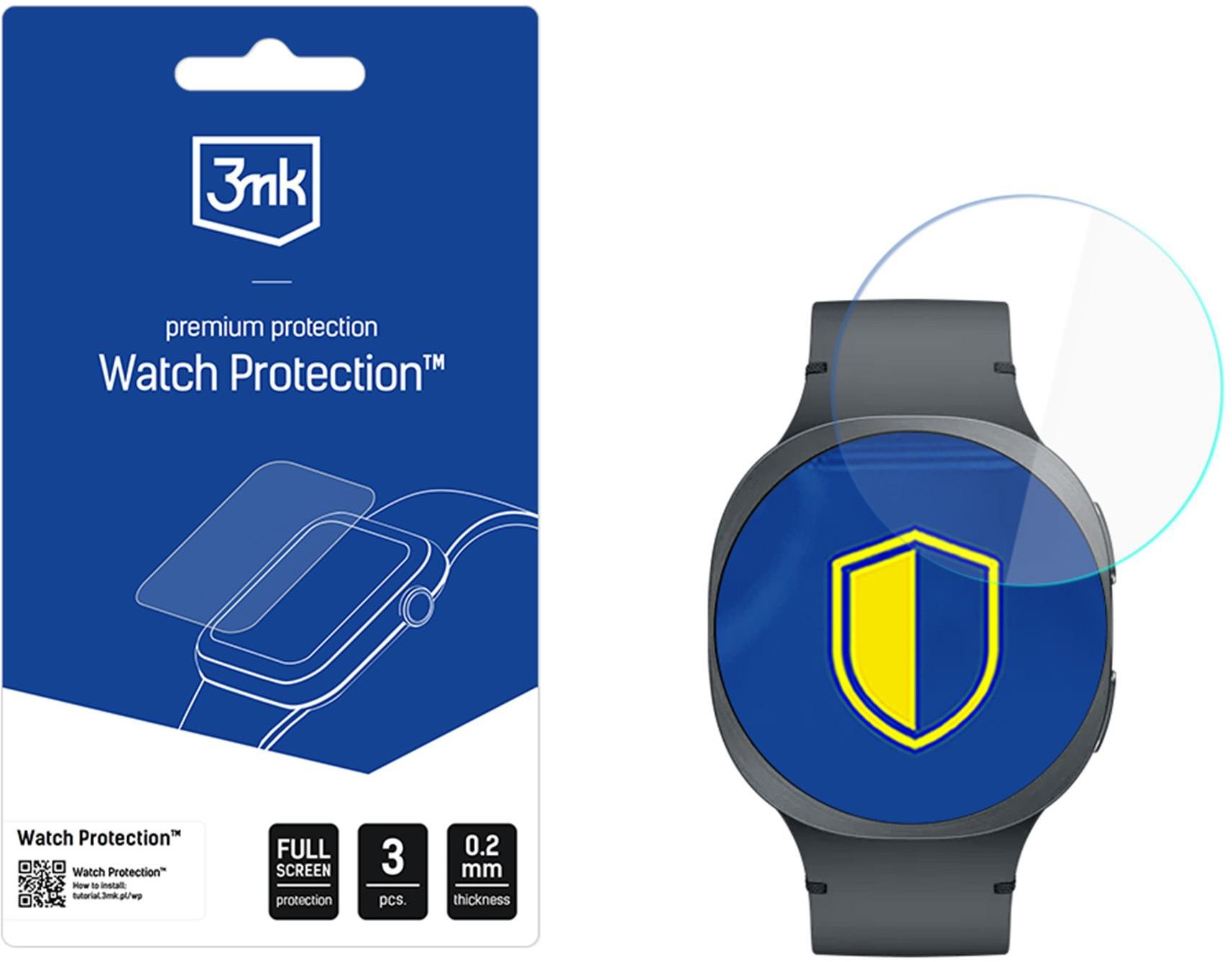 3MK Watch Protection FlexibleGlass na Samsung Galaxy Watch 8 44 mm