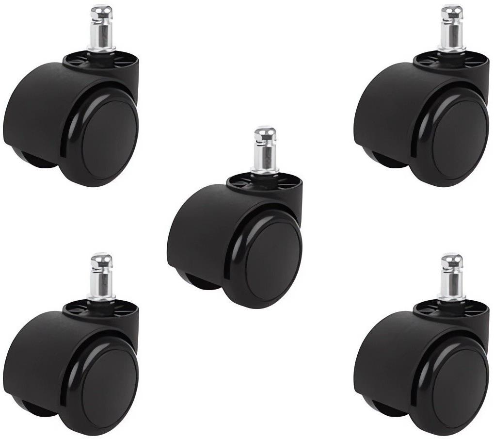 MALATEC 9086 pre herné kreslá, 11 mm, čierna – balenie 5 ks