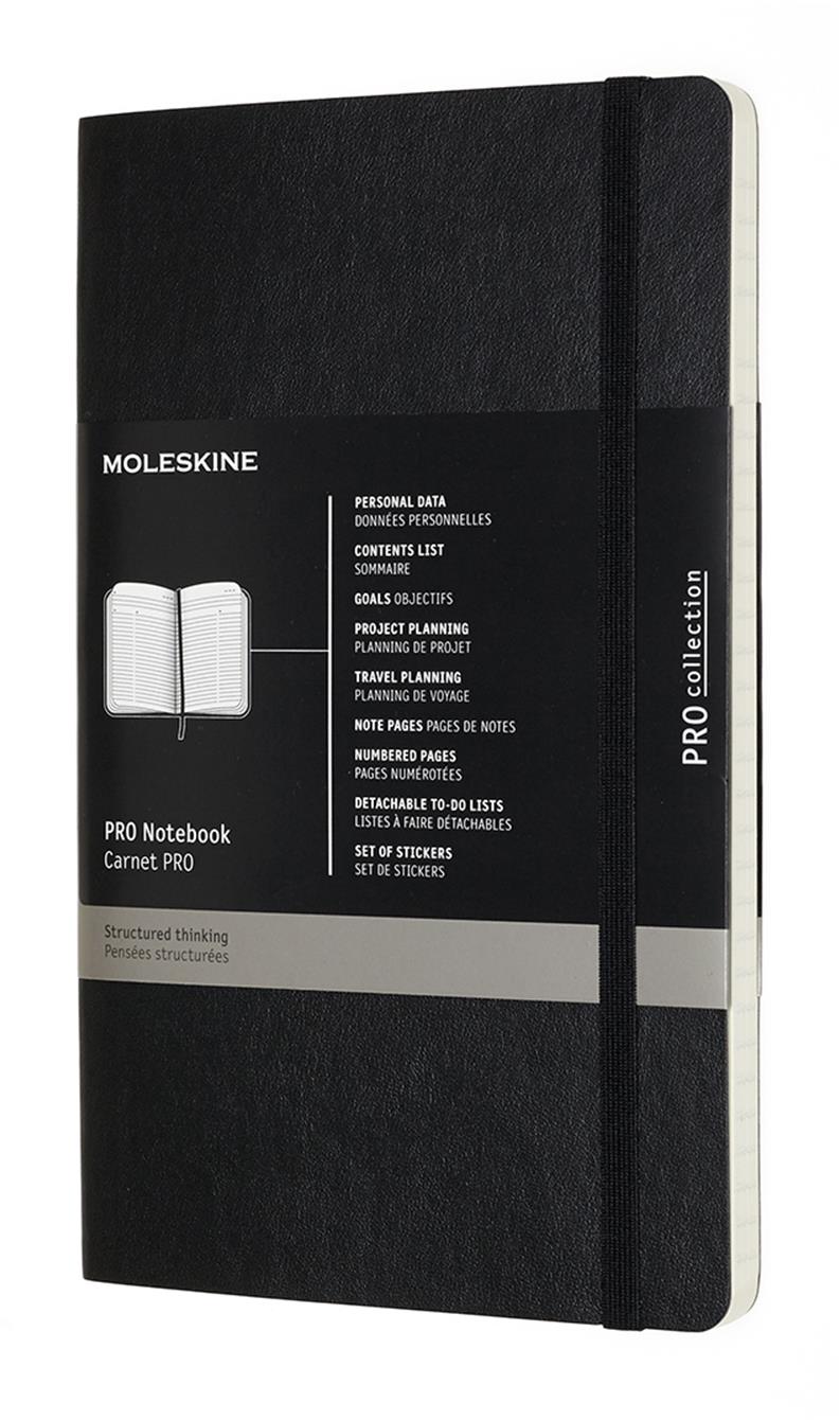 MOLESKINE Professional L, mäkké dosky