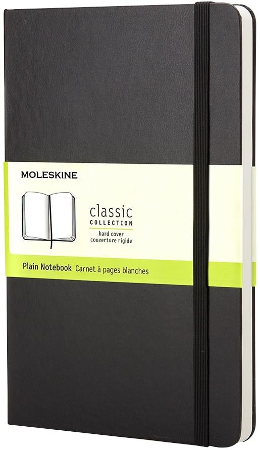 MOLESKINE S, tvrdé dosky, čistý, čierny