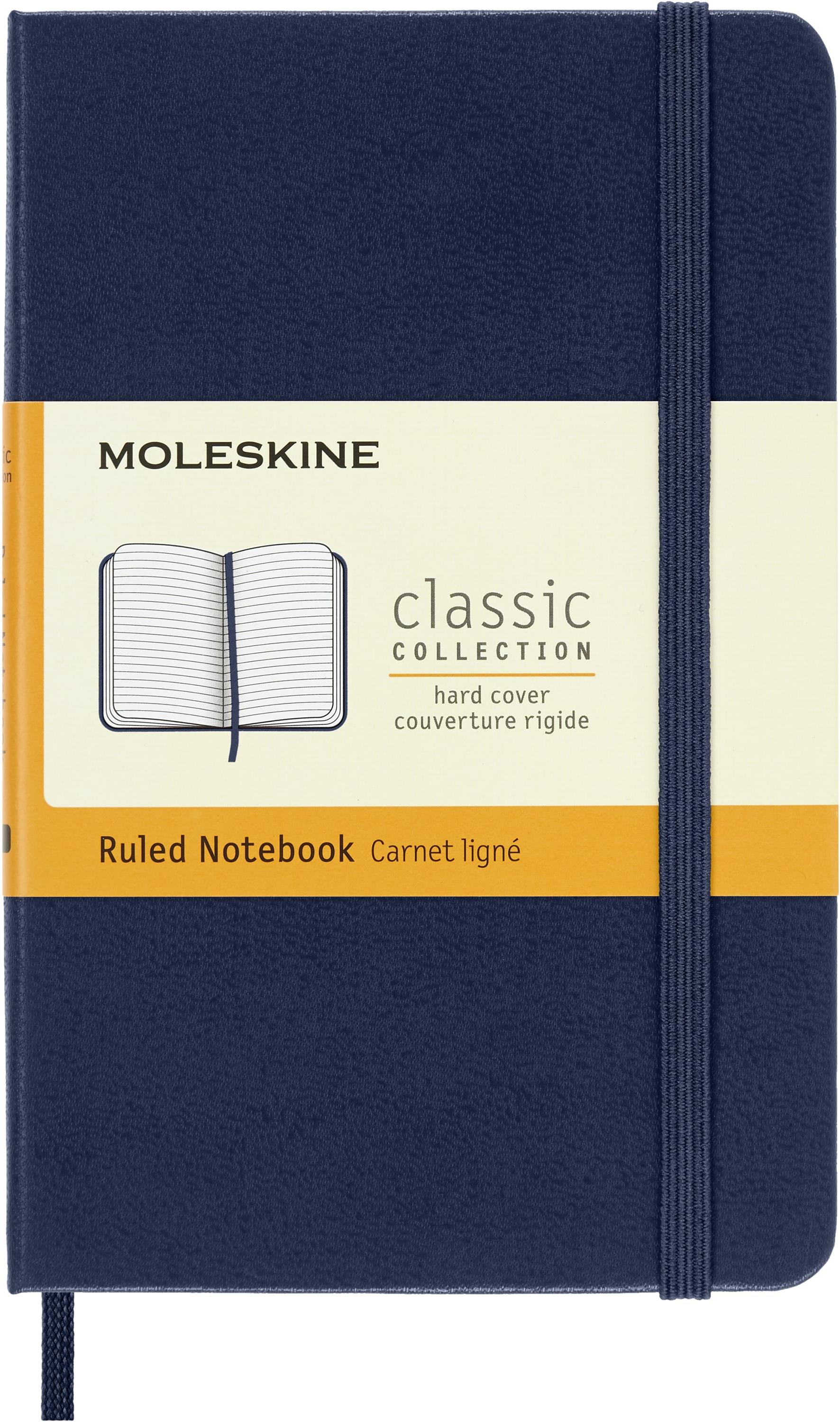 MOLESKINE S, tvrdé dosky, linkovaný, modrý