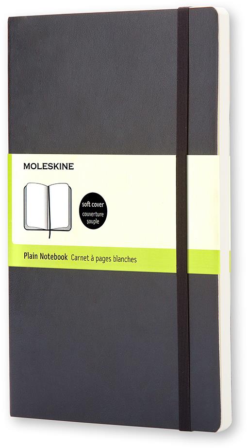 MOLESKINE S, mäkké dosky, čistý, čierny